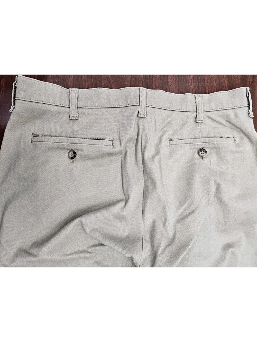Lee Total Freedom Mens Khaki Pants 34x34 Relaxed Fit Straight Leg Comfort Beige